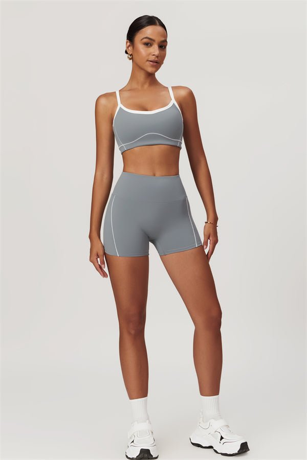 Ensemble haut de sport doublé et short - Gymfit