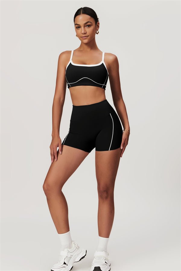 Ensemble haut de sport doublé et short - Gymfit