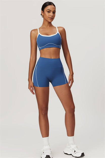 Ensemble haut de sport doublé et short - Gymfit