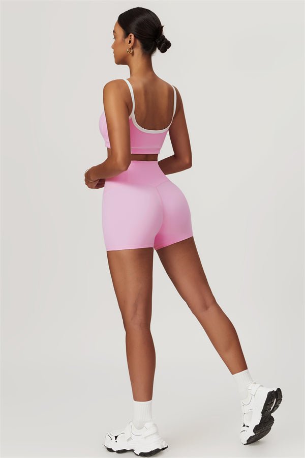 Ensemble top de sport doublé et short - Gymfit