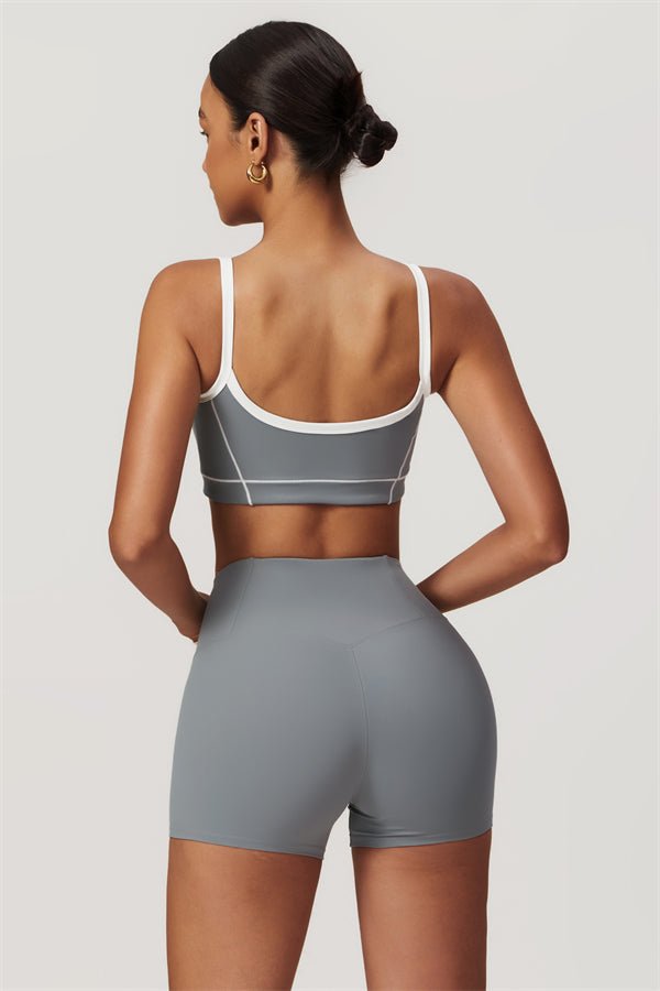 Ensemble top de sport doublé et short - Gymfit
