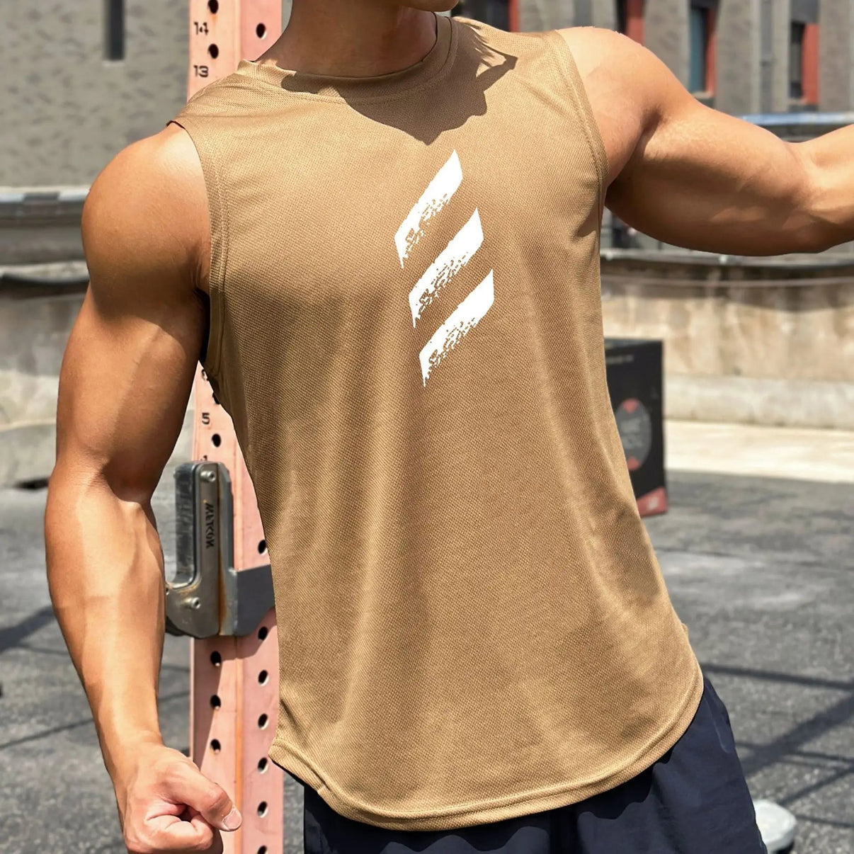Débardeur rayé en mesh - Gymfit