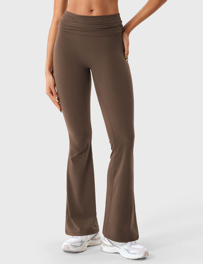 Gymfit Romola legging évasé à taille rabattable - Gymfit