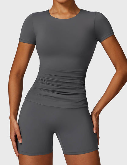 T-shirt Gymfit à manches courtes et col rond - Gymfit