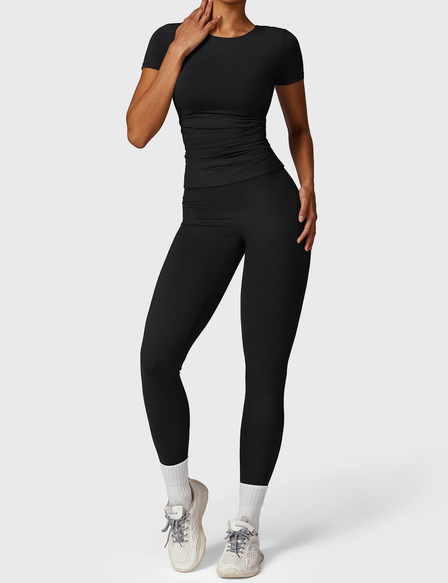 T-shirt à manches courtes à col rond Gymfit - Gymfit
