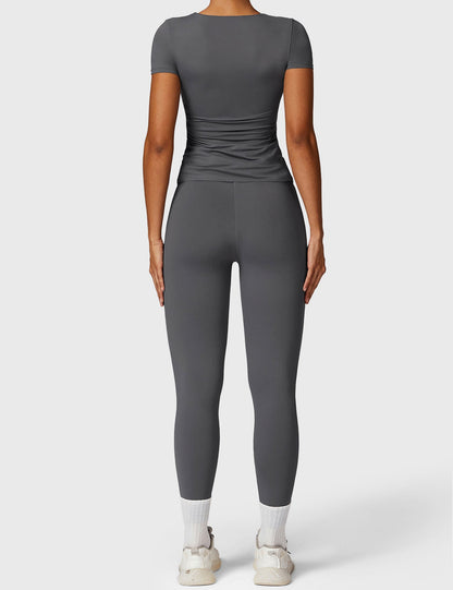 Gymfit T-shirt à manches courtes et col rond - Gymfit