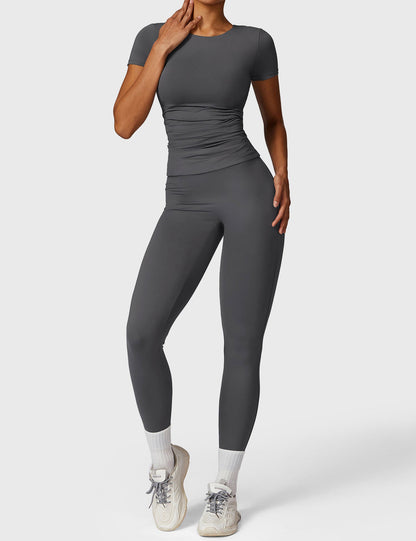 T-shirt à manches courtes à col rond Gymfit - Gymfit