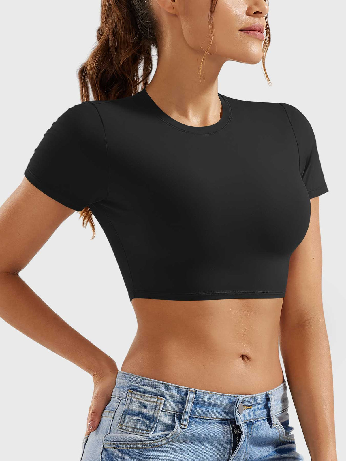 Gymfit Short Sleeve Crop Top - Gymfit