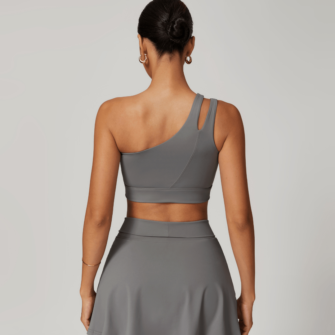 Ensemble top à épaules et jupe Gymfit