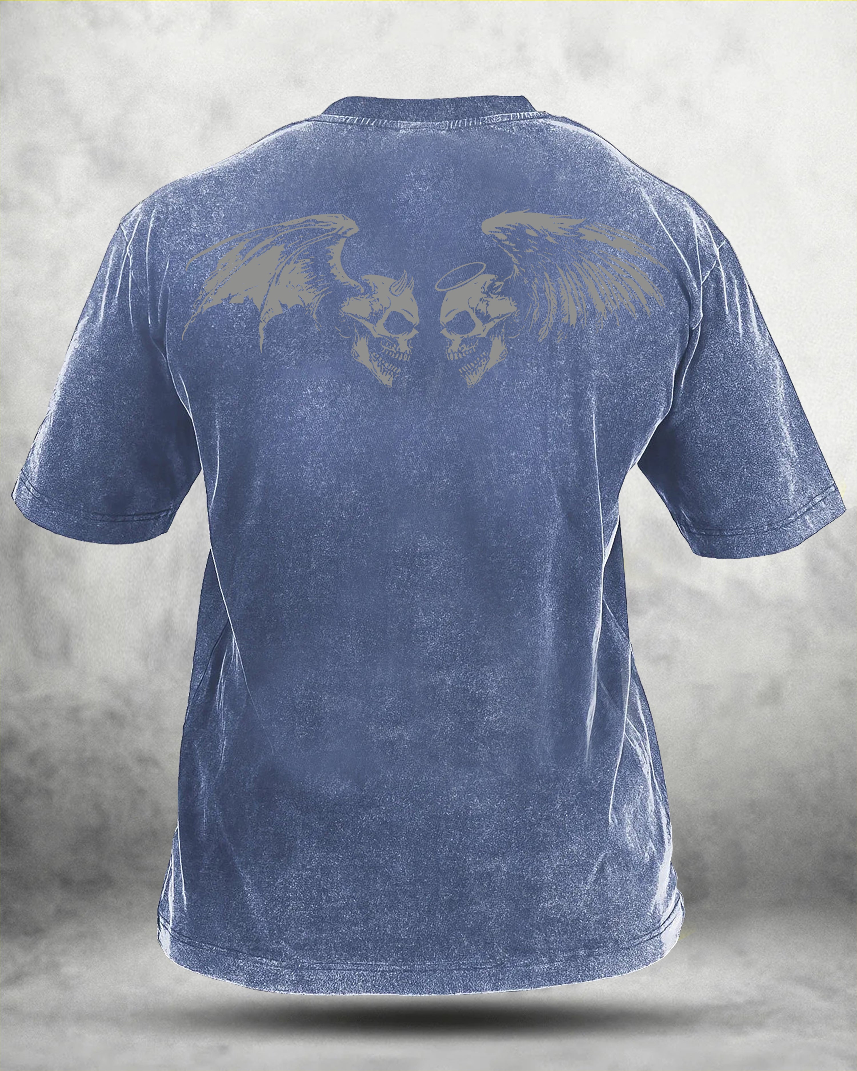 GYMFIT SKUL WING T-shirt lavé - Gymfit