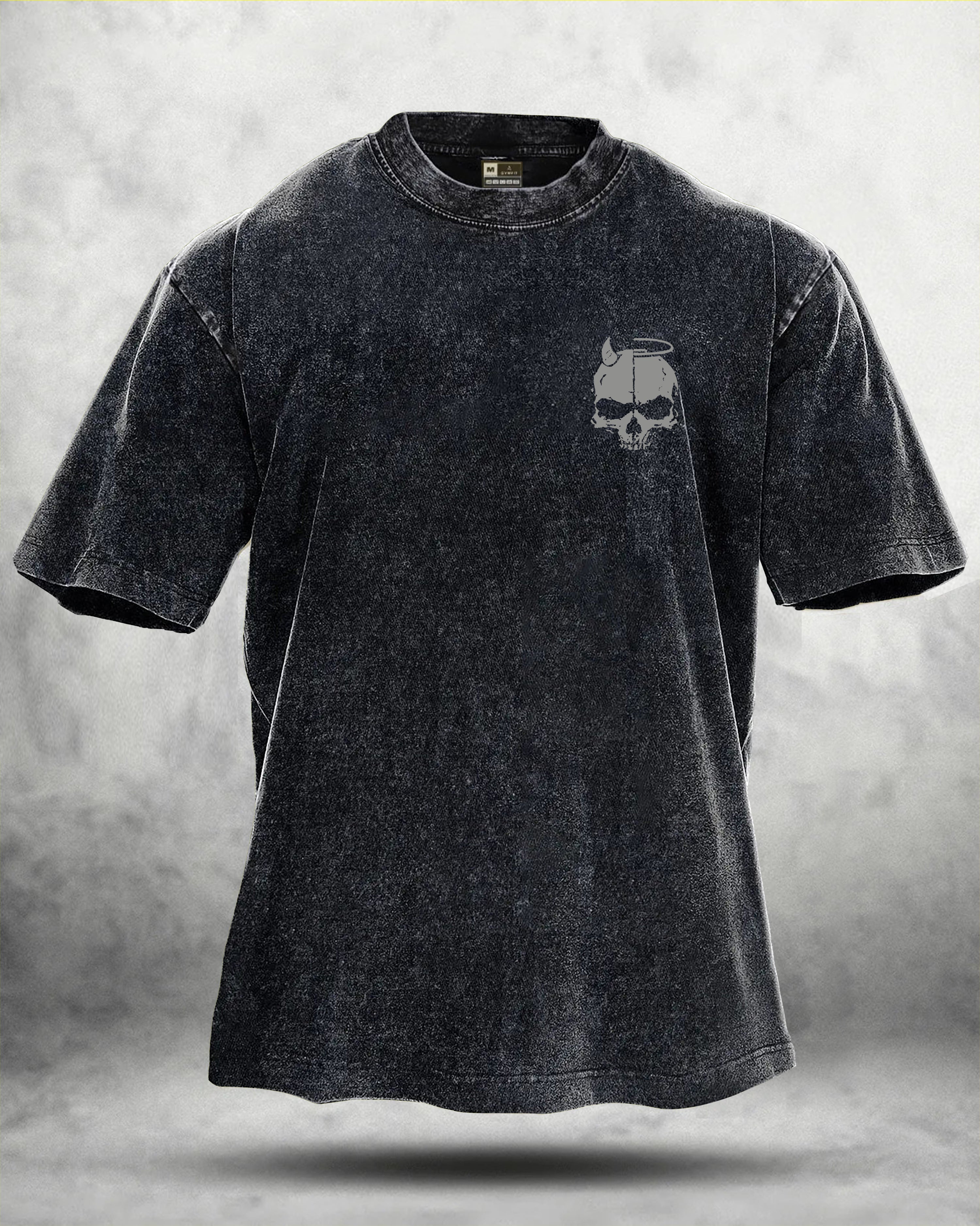 T-shirt délavé GYMFIT SKUL WING - Gymfit