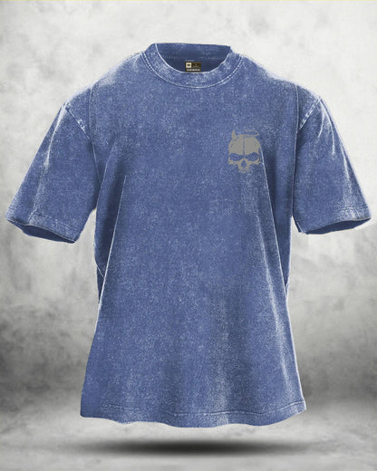 T-shirt délavé GYMFIT SKUL WING - Gymfit