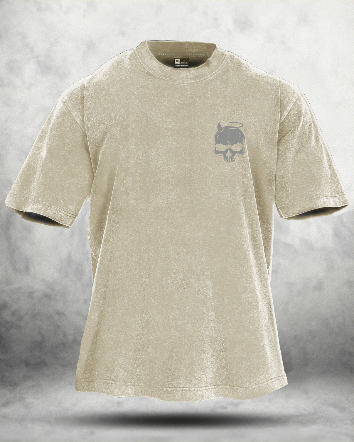GYMFIT SKUL WING T-shirt délavé - Gymfit