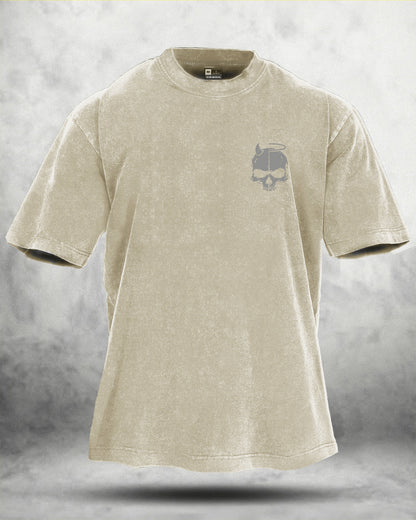 GYMFIT SKUL WING T-shirt délavé - Gymfit