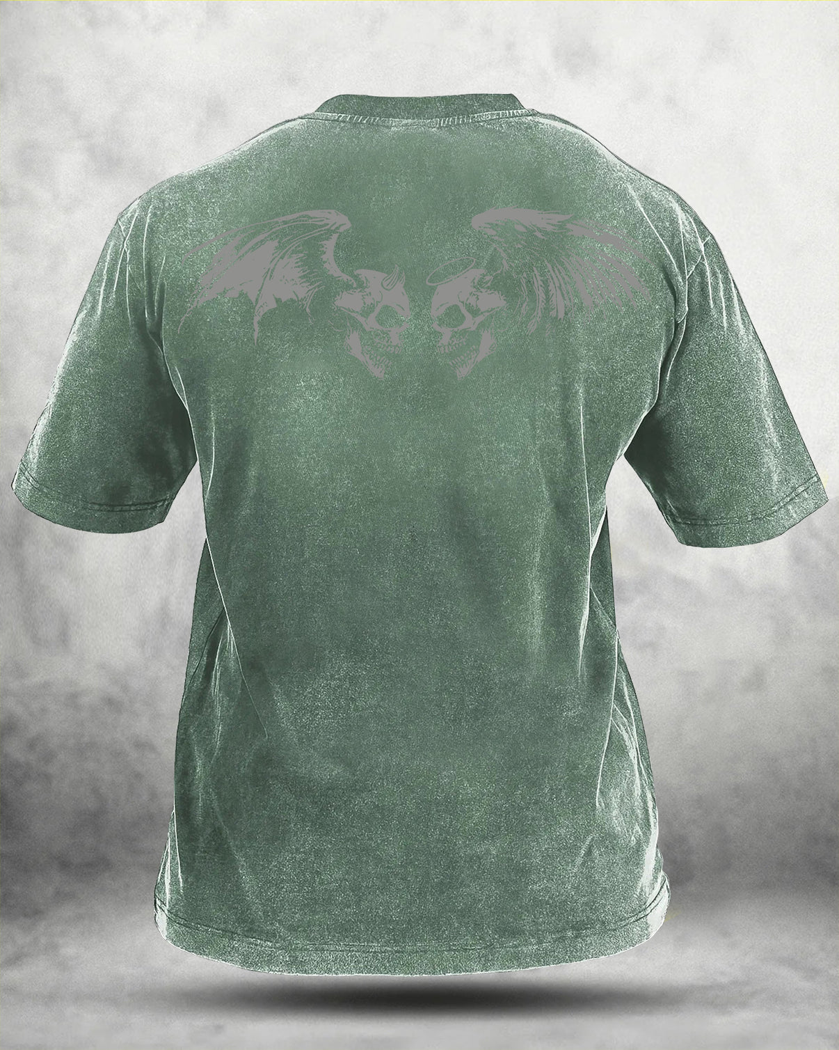 T-SHIRT GYMFIT SKULL WING DÉLAVÉ - Gymfit