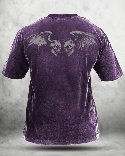 GYMFIT T-shirt lavé Skull Wing - Gymfit