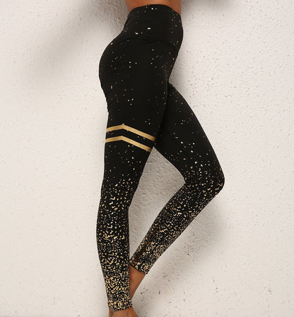 Gymfit - Legging à rayures scintillantes - Gymfit