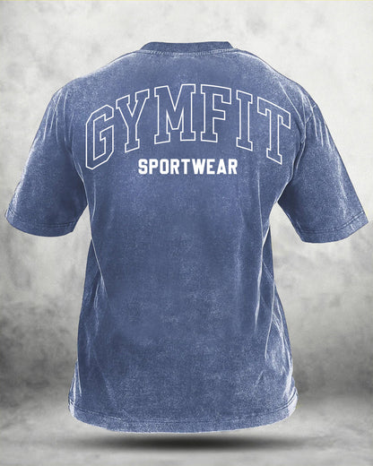 GYMFIT VÊTEMENTS DE SPORT T-SHIRT DÉLAVÉ - Gymfit