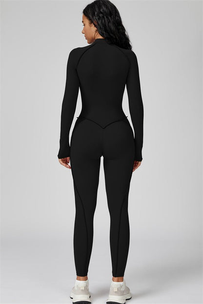 Gymfit Structure Zipper Jumpsuit - Gymfit