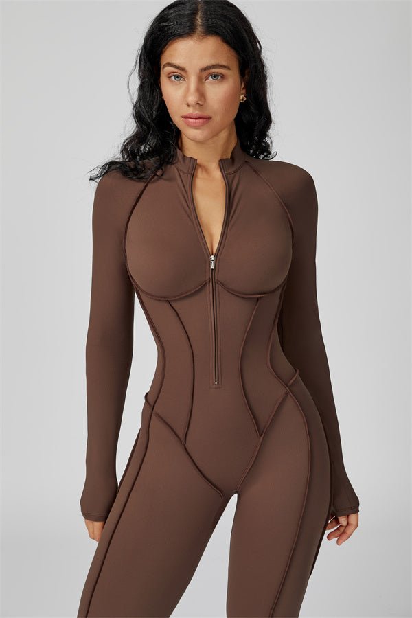 Gymfit Structure Zipper Jumpsuit - Gymfit