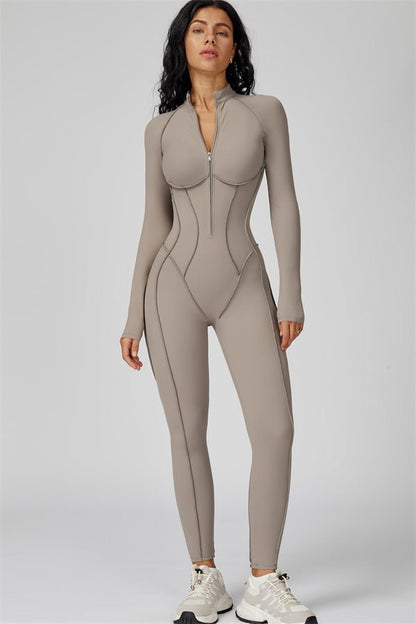 Gymfit Structure Zipper Jumpsuit - Gymfit