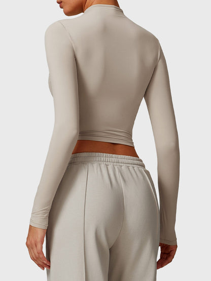 Gymfit haut court à manches longues et col roulé - Gymfit