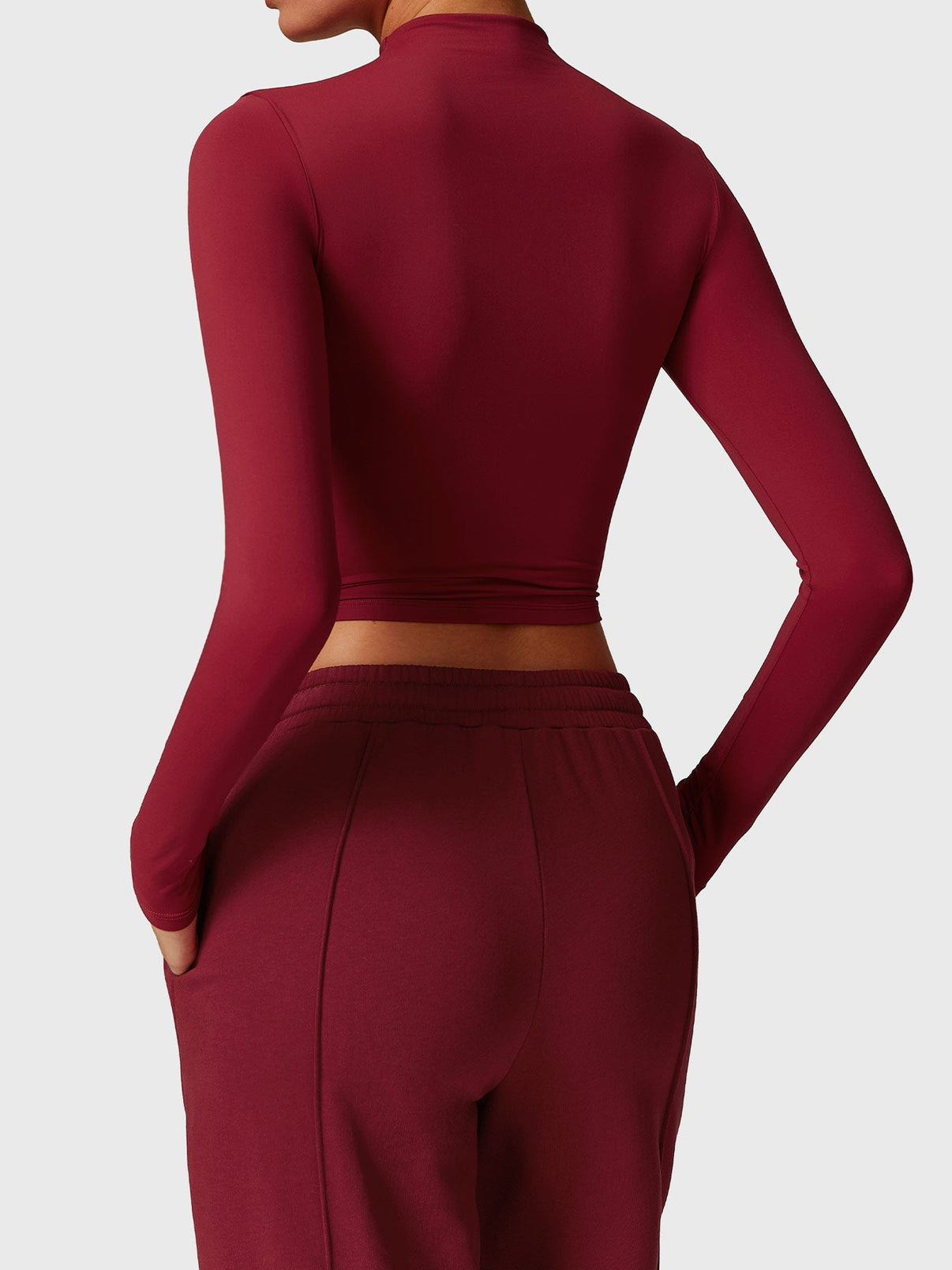 Gymfit crop top à col roulé à manches longues - Gymfit
