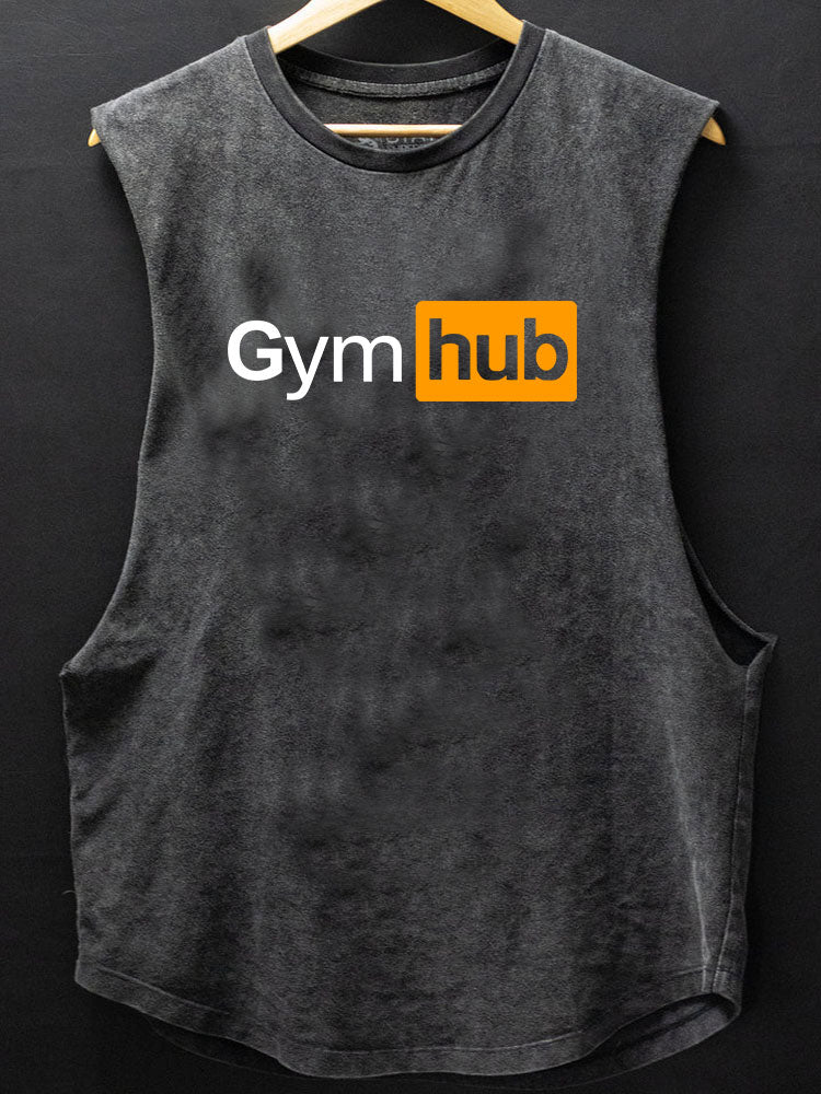 Gymhub Débardeur en coton à base arrondie - Gymfit