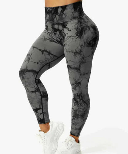 Gymfit -  Färgsprakande leggings - Grå
