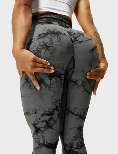 Gymfit -  Färgsprakande leggings - Grå