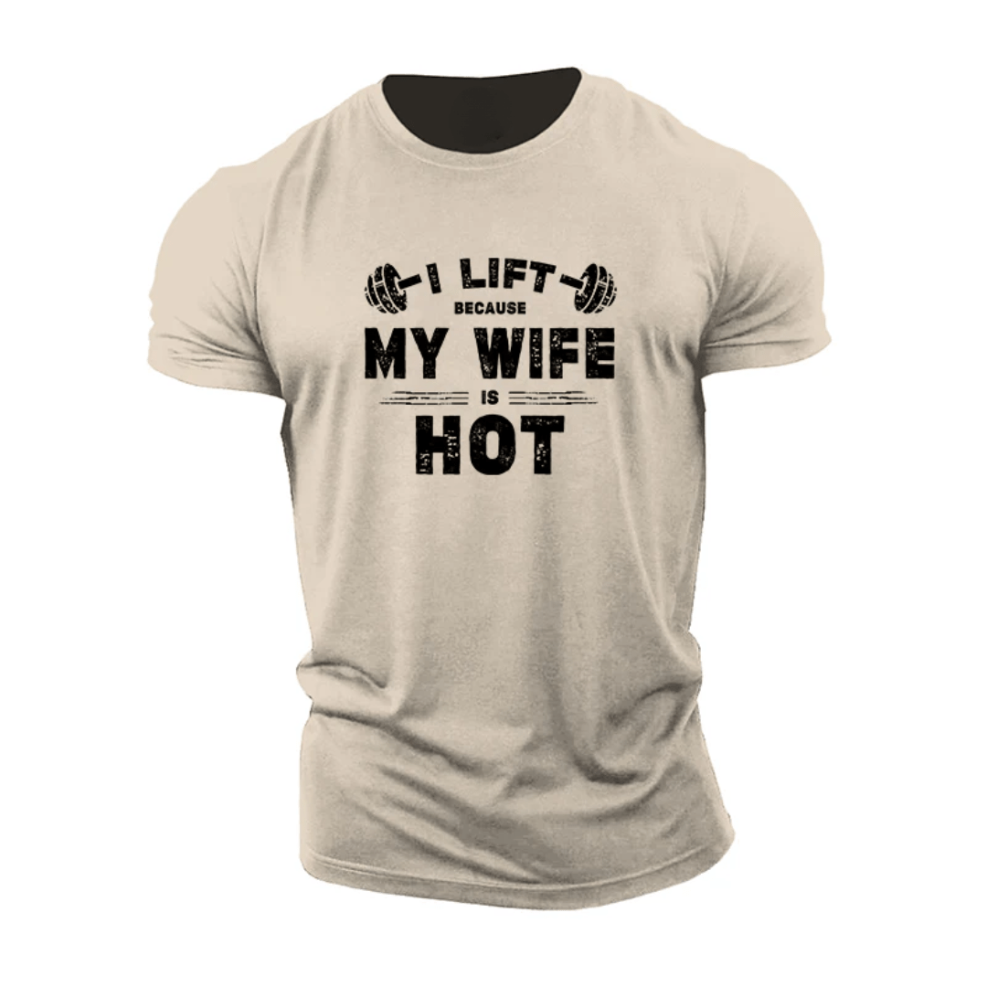 Je soulève parce que ma femme est canon - T-shirt Gymfit