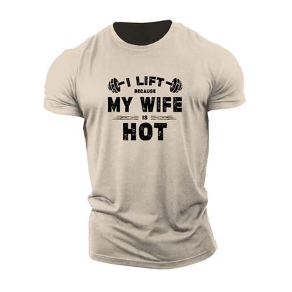 Je soulève parce que ma femme est canon - T-shirt Gymfit