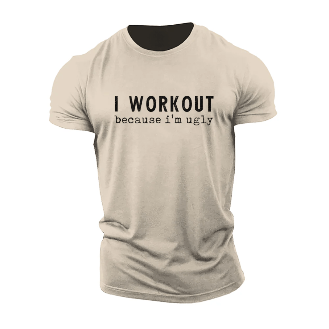 T-shirt Gymfit « Je m’entraîne parce que je suis moche »