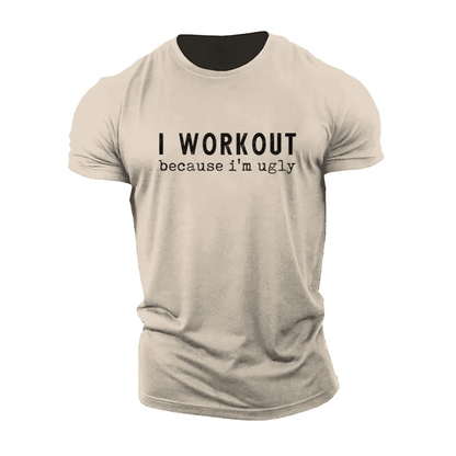 T-shirt Gymfit « Je m’entraîne parce que je suis moche »