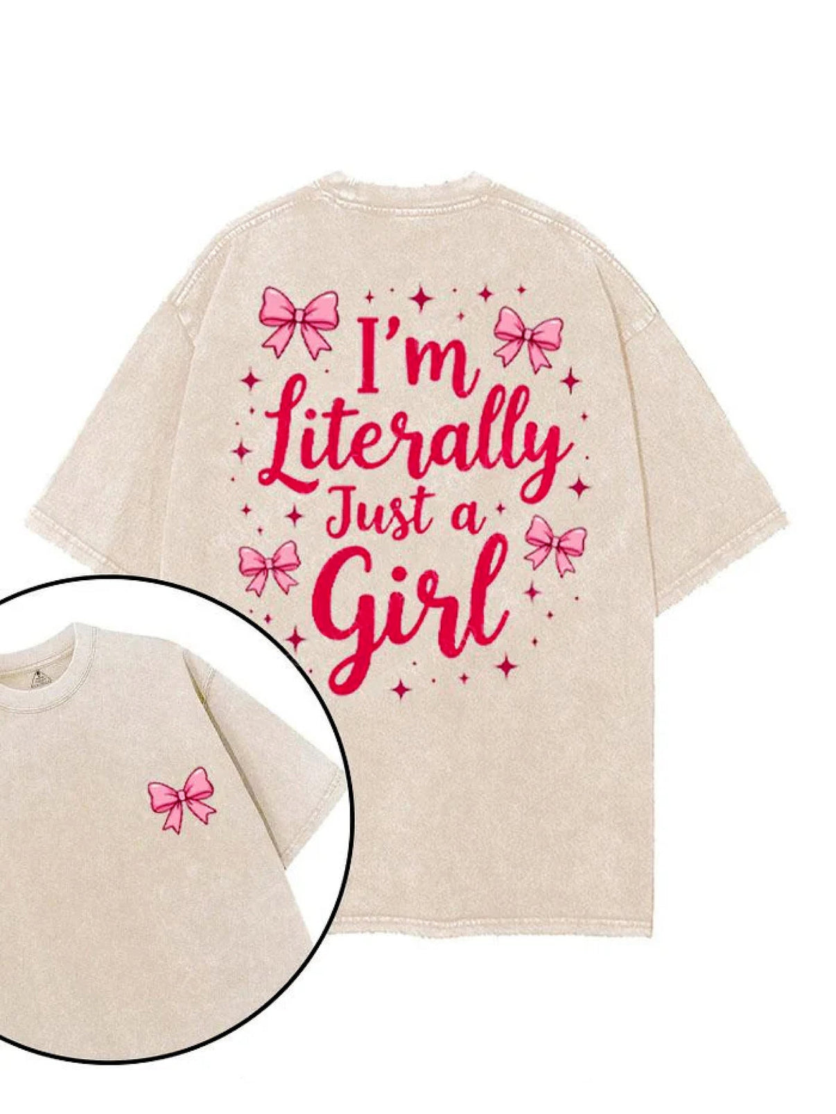 T-shirt - je suis littéralement juste une fille - Gymfit