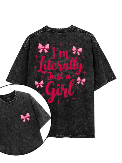 JE SUIS LITTÉRALEMENT JUSTE UNE FILLE T-SHIRT - Gymfit