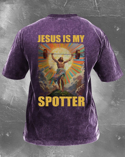 JÉSUS EST MON PARTENAIRE DE SÉCURITÉ, T-SHIRT LAVÉ - Gymfit
