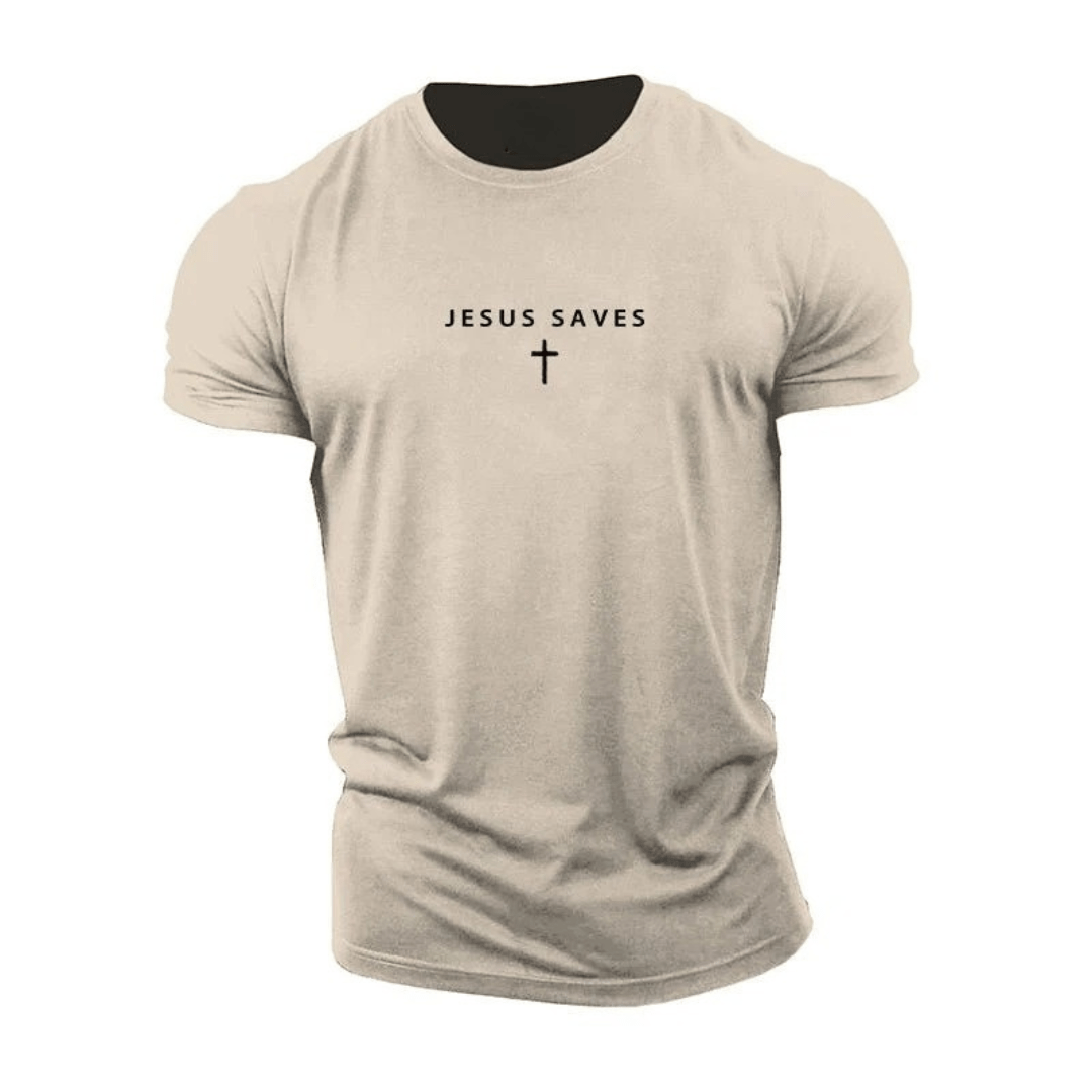 T-shirt Jesus Saves - Gymfit