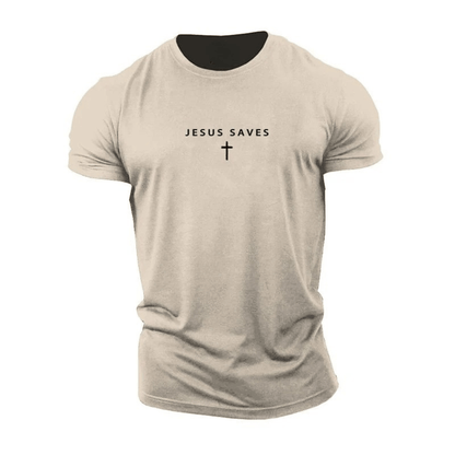 T-shirt Jesus Saves - Gymfit