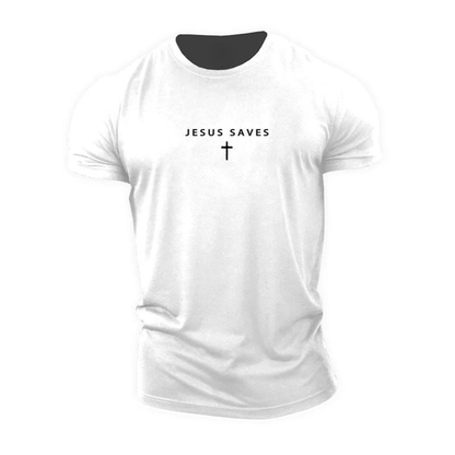 T-shirt Jesus Saves - Gymfit