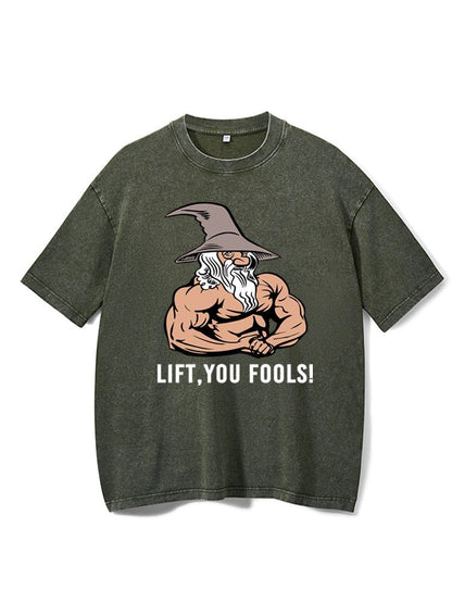 T-shirt de gym délavé Lift You Fool - Gymfit
