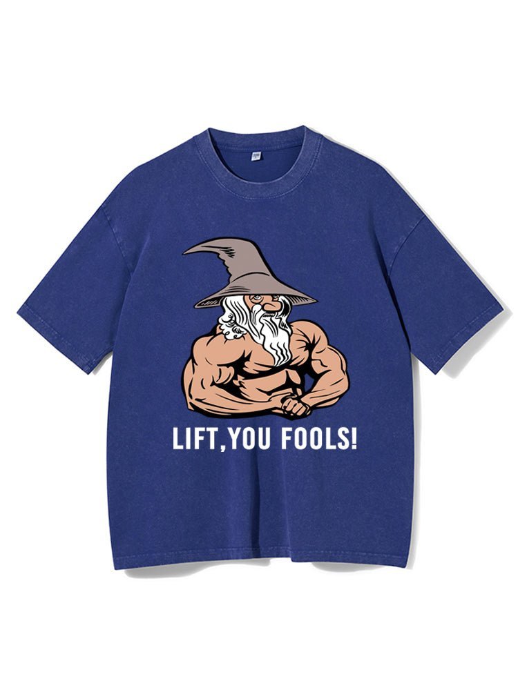 T-shirt de sport lavé « Lift You Fool » - Gymfit