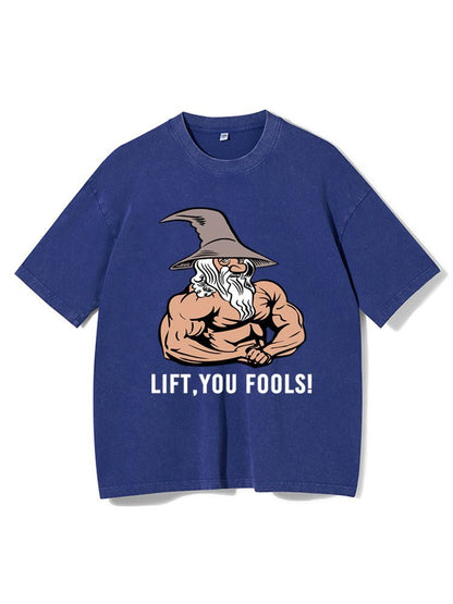 T-shirt de sport lavé « Lift You Fool » - Gymfit