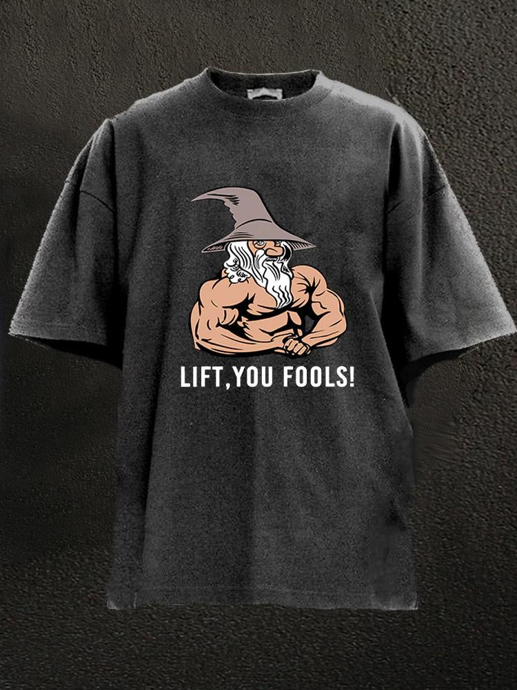 T-shirt de gym délavé Lift You Fool - Gymfit