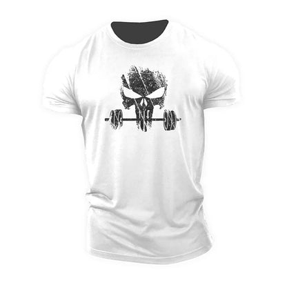 T-shirt Gymfit tête de mort haltérophile