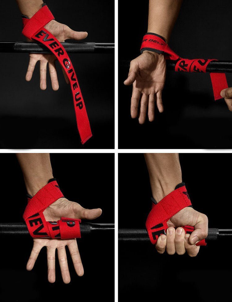Sangles de levage - NEVER GIVE UP - Gymfit