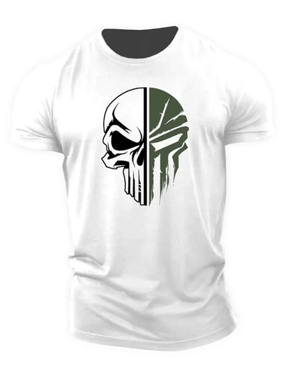 T-shirt militaire tête de mort - Gymfit