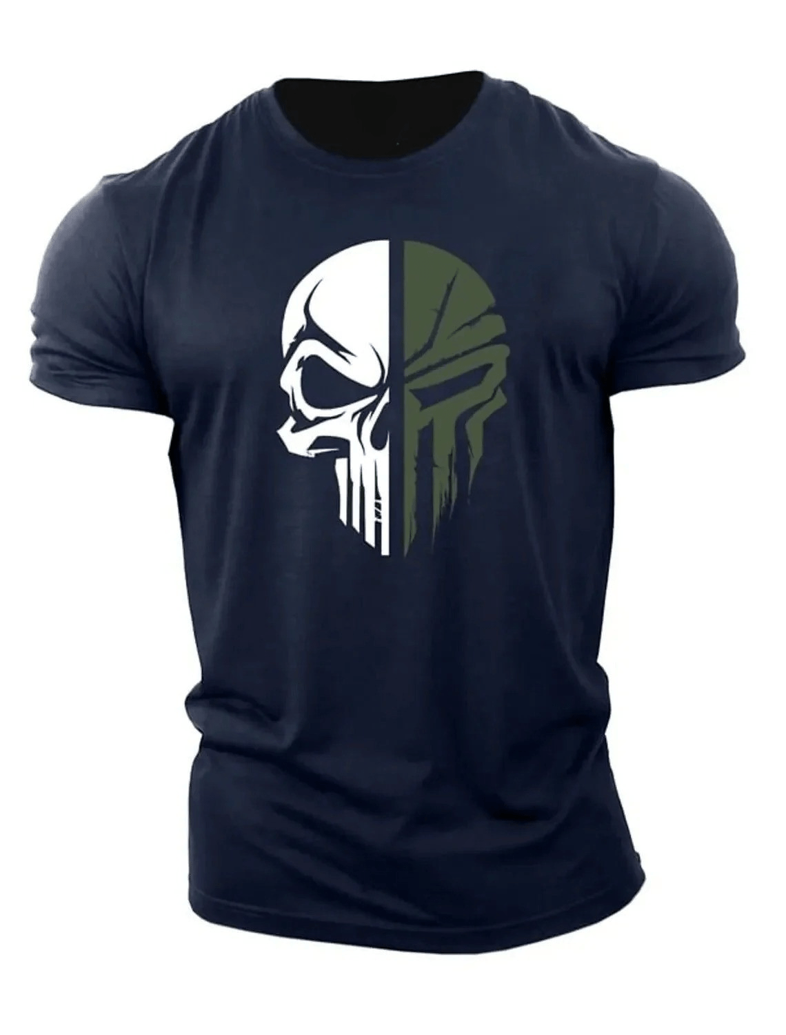 T-shirt militaire à tête de mort - Gymfit