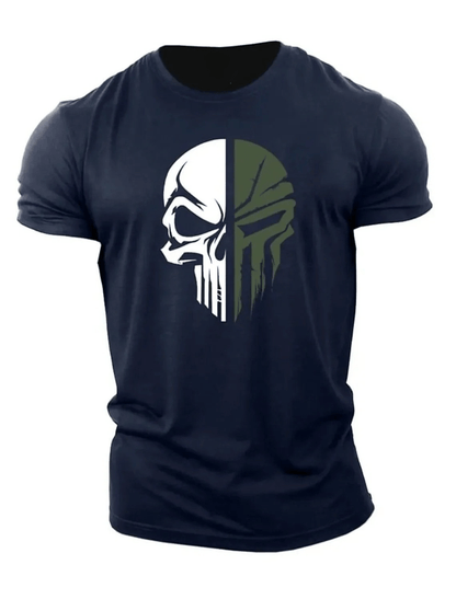 T-shirt militaire à tête de mort - Gymfit