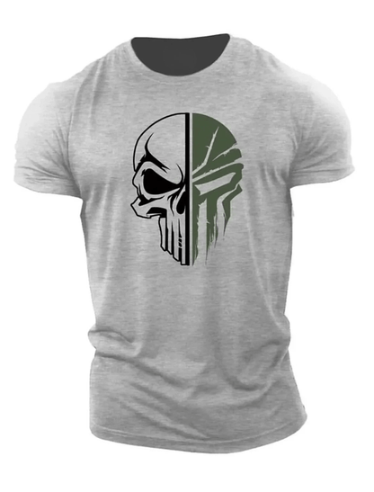 T-shirt militaire tête de mort - Gymfit